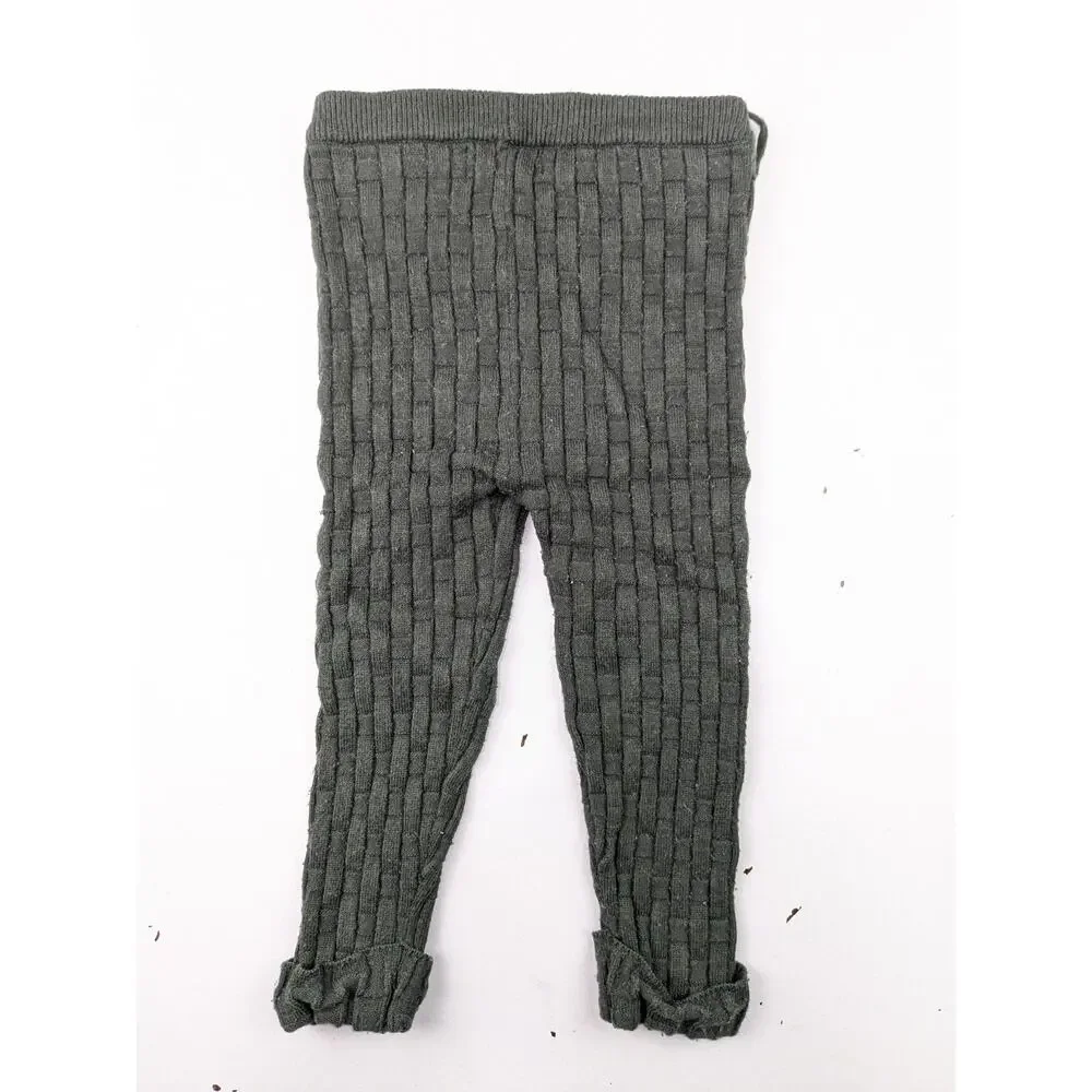 Hopscotch Baby 2 Piece Dark Green Sweater Knit Outfit - Fits 12 Months